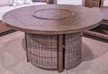 Monterey Point Outdoor Fire Pit Table - Theo's Factory Direct Mattress & Furniture (Columbus, OH)