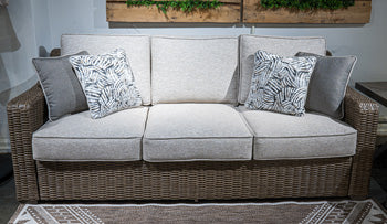 Laguna Heights Outdoor Sofa with Cushion - Theo's Factory Direct Mattress & Furniture (Columbus, OH)