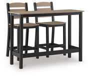 Shoreline Beach Outdoor Counter Table and 2 Barstools - Theo's Factory Direct Mattress & Furniture (Columbus, OH)