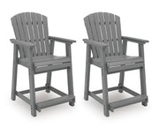 Sanctuary Beach Outdoor Counter Height Bar Stool (Set of 2) - Theo's Factory Direct Mattress & Furniture (Columbus, OH)