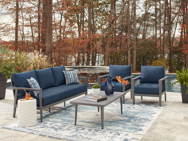 Gali Outdoor Sofa/Chairs/Table Set (Set of 4) - Theo's Factory Direct Mattress & Furniture (Columbus, OH)