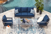 Gali Outdoor Sofa/Chairs/Table Set (Set of 4) - Theo's Factory Direct Mattress & Furniture (Columbus, OH)
