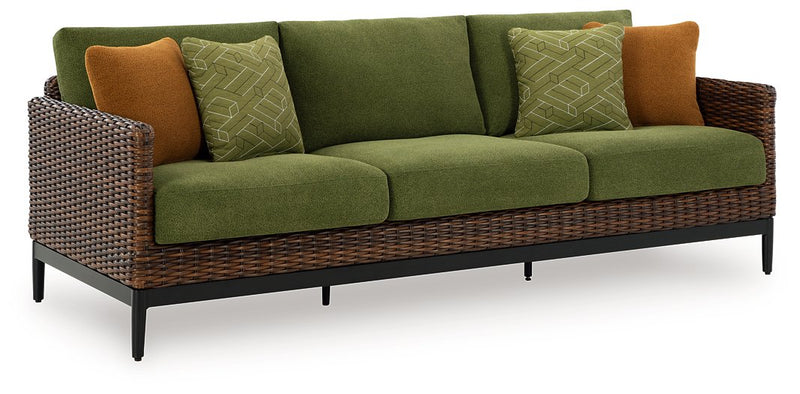 Horizon Hall Outdoor Sofa with Cushion - Theo's Factory Direct Mattress & Furniture (Columbus, OH)