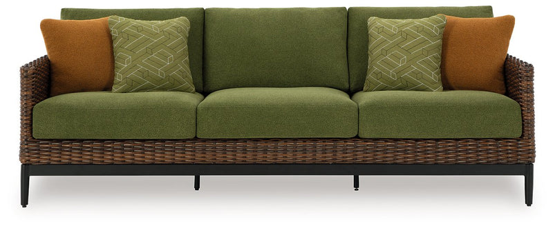 Horizon Hall Outdoor Sofa with Cushion - Theo's Factory Direct Mattress & Furniture (Columbus, OH)