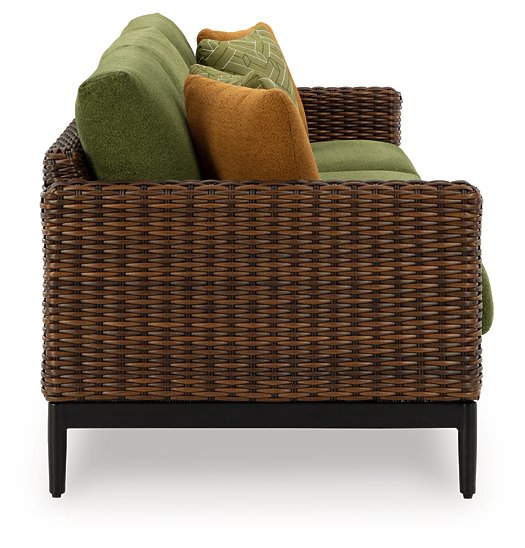 Horizon Hall Outdoor Sofa with Cushion - Theo's Factory Direct Mattress & Furniture (Columbus, OH)