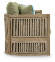 Serena Shores Outdoor Sofa with Cushion - Theo's Factory Direct Mattress & Furniture (Columbus, OH)