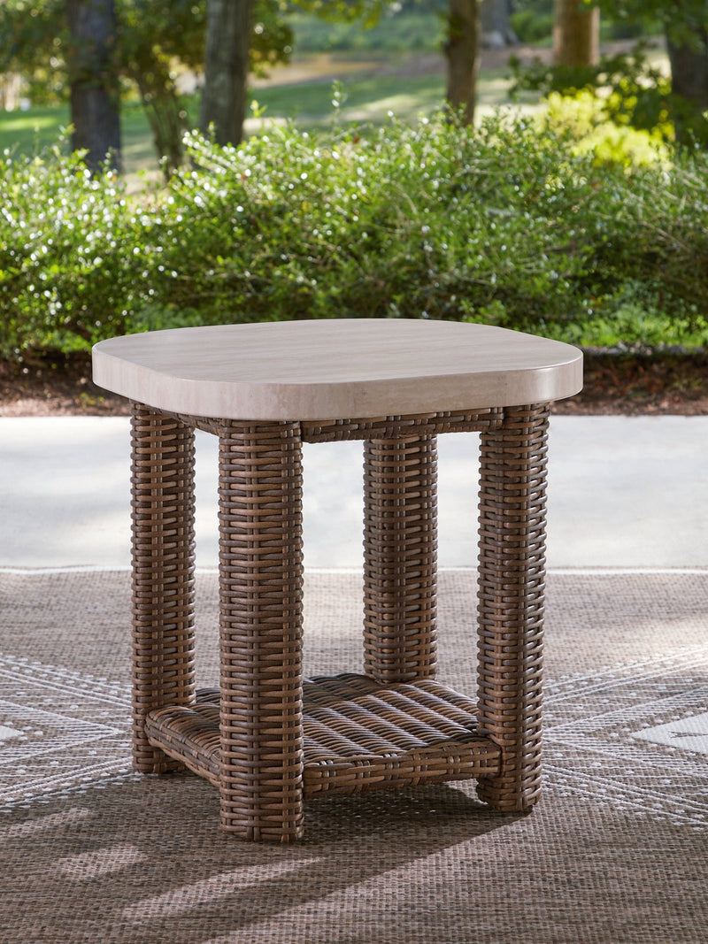 Dolan Creek Outdoor End Table - Theo's Factory Direct Mattress & Furniture (Columbus, OH)