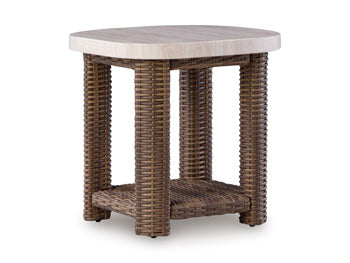 Dolan Creek Outdoor End Table - Theo's Factory Direct Mattress & Furniture (Columbus, OH)