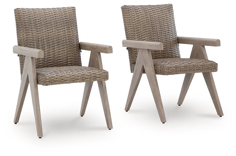 Cliff Trails Outdoor Arm Chair (Set of 2) - Theo's Factory Direct Mattress & Furniture (Columbus, OH)
