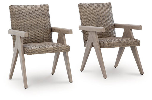 Cliff Trails Outdoor Arm Chair (Set of 2) - Theo's Factory Direct Mattress & Furniture (Columbus, OH)