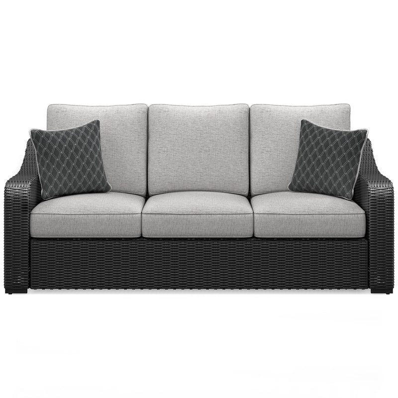 Beachcroft Outdoor Sofa with Cushion - Theo's Factory Direct Mattress & Furniture (Columbus, OH)