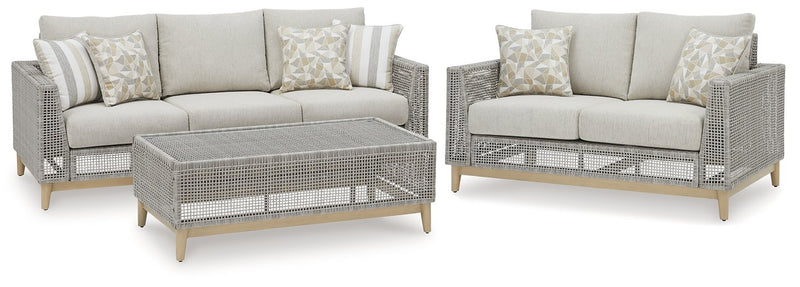 Seton Creek Outdoor Seating Set - Theo's Factory Direct Mattress & Furniture (Columbus, OH)