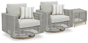 Seton Creek Outdoor Seating Set - Theo's Factory Direct Mattress & Furniture (Columbus, OH)