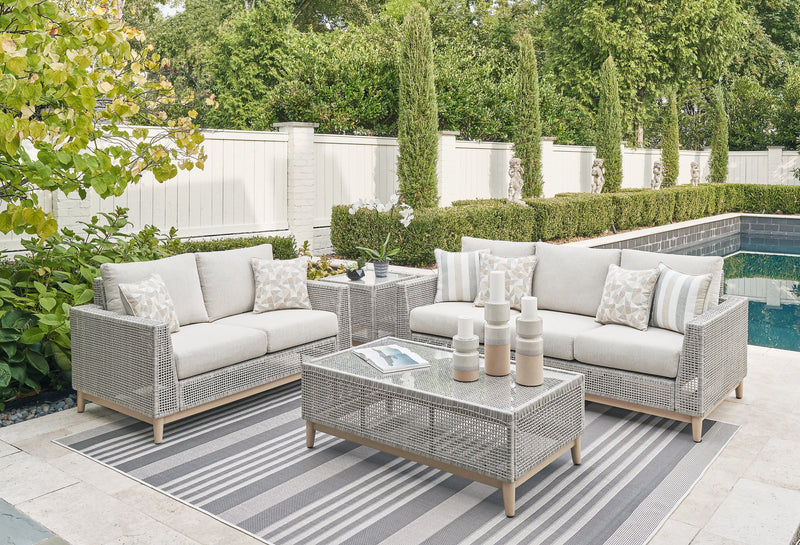 Seton Creek Outdoor Seating Set - Theo's Factory Direct Mattress & Furniture (Columbus, OH)