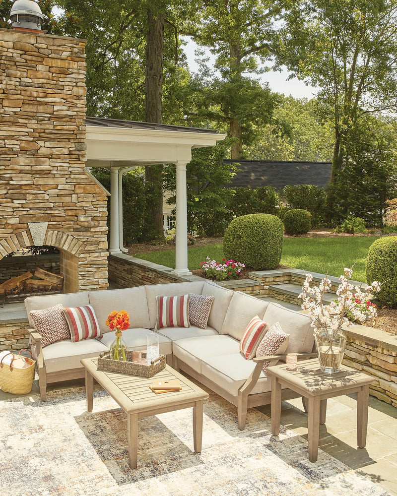 Clare View Outdoor Sectional - Theo's Factory Direct Mattress & Furniture (Columbus, OH)