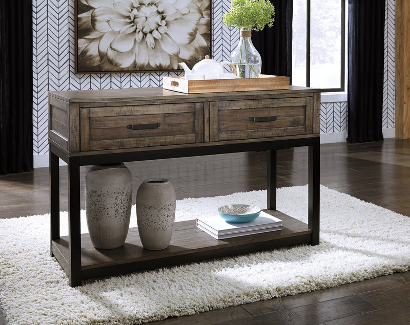 Johurst Sofa/Console Table - Theo's Factory Direct Mattress & Furniture (Columbus, OH)