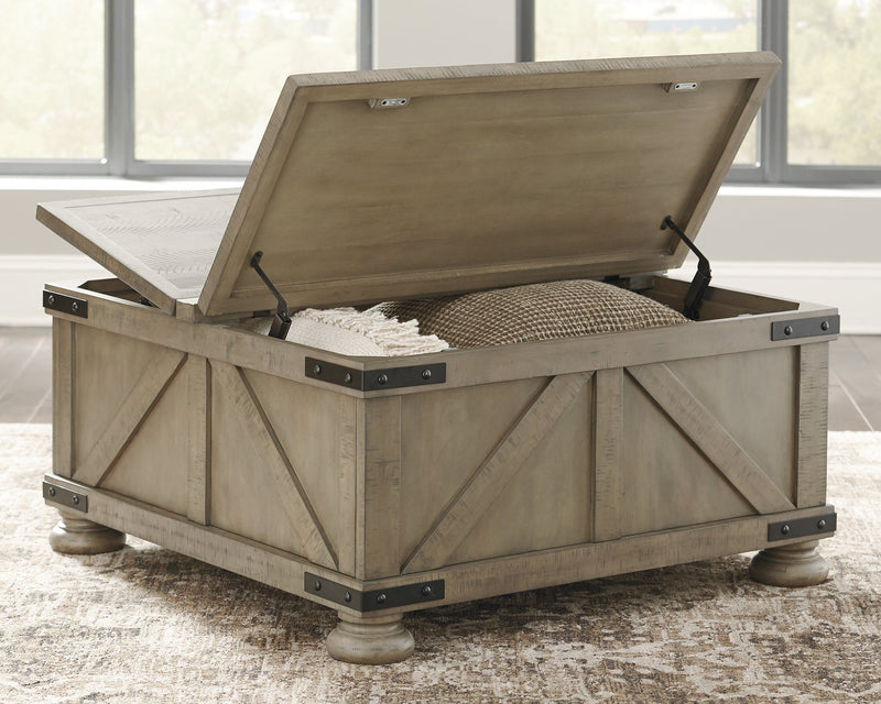 Aldwin Coffee Table With Storage - Theo's Factory Direct Mattress & Furniture (Columbus, OH)