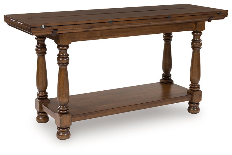 Sturlayne Flip Top Sofa Table - Theo's Factory Direct Mattress & Furniture (Columbus, OH)