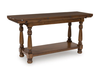 Sturlayne Flip Top Sofa Table - Theo's Factory Direct Mattress & Furniture (Columbus, OH)