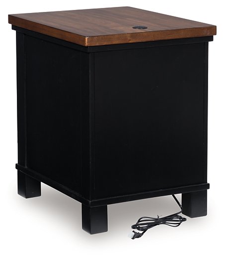 Wildenauer Chairside End Table - Theo's Factory Direct Mattress & Furniture (Columbus, OH)