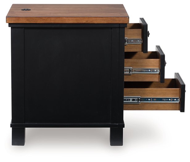 Wildenauer Chairside End Table - Theo's Factory Direct Mattress & Furniture (Columbus, OH)