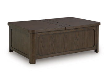 Breckington Coffee Table With Storage - Theo's Factory Direct Mattress & Furniture (Columbus, OH)
