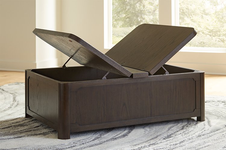 Breckington Coffee Table With Storage - Theo's Factory Direct Mattress & Furniture (Columbus, OH)