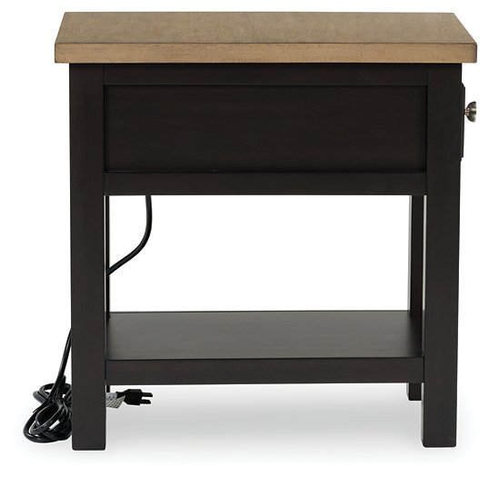 Drazmine Chairside End Table - Theo's Factory Direct Mattress & Furniture (Columbus, OH)