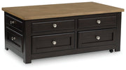 Drazmine Lift-Top Coffee Table - Theo's Factory Direct Mattress & Furniture (Columbus, OH)