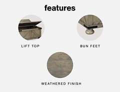 Aldwin Coffee Table With Storage - Theo's Factory Direct Mattress & Furniture (Columbus, OH)