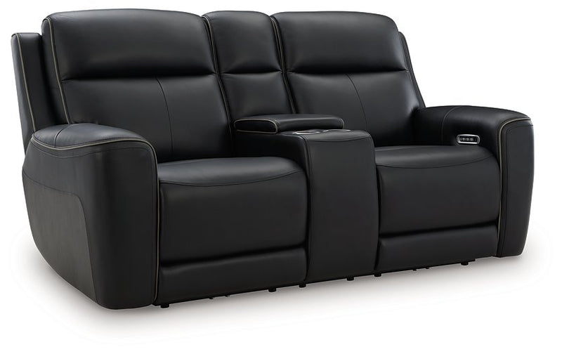 5Z-Comfort Power Reclining Loveseat with Console - Theo's Factory Direct Mattress & Furniture (Columbus, OH)