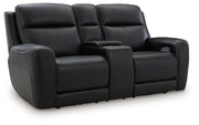 5Z-Relaxation Power Reclining Loveseat with Console - Theo's Factory Direct Mattress & Furniture (Columbus, OH)