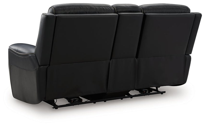 5Z-Relaxation Power Reclining Loveseat with Console - Theo's Factory Direct Mattress & Furniture (Columbus, OH)