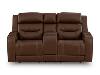 Knightington Power Reclining Loveseat with Audio Seating - Theo's Factory Direct Mattress & Furniture (Columbus, OH)