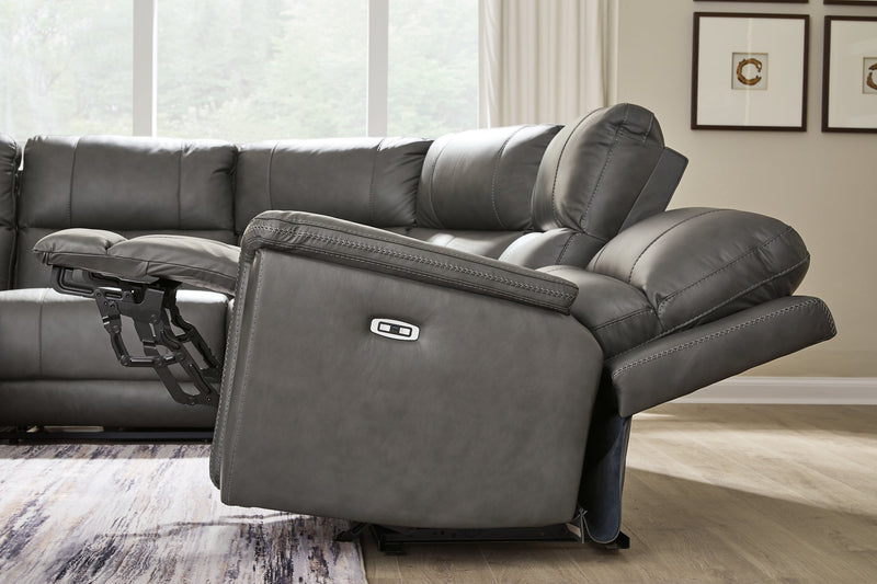 Bleckley Power Reclining Sectional - Theo's Factory Direct Mattress & Furniture (Columbus, OH)