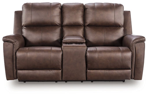 Bleckley Power Reclining Loveseat with Console - Theo's Factory Direct Mattress & Furniture (Columbus, OH)