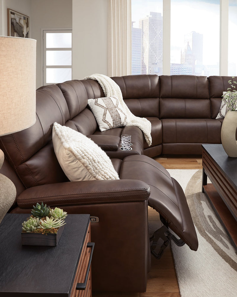 Bleckley Power Reclining Sectional - Theo's Factory Direct Mattress & Furniture (Columbus, OH)