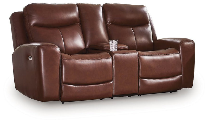 Next Move Power Reclining Loveseat with Console - Theo's Factory Direct Mattress & Furniture (Columbus, OH)