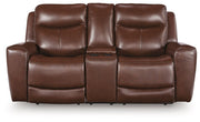 Next Move Power Reclining Loveseat with Console - Theo's Factory Direct Mattress & Furniture (Columbus, OH)