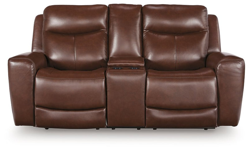 Next Move Power Reclining Loveseat with Console - Theo's Factory Direct Mattress & Furniture (Columbus, OH)