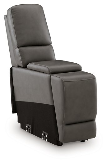 5Z - Pittson Power Reclining Sectional Loveseat with Console - Theo's Factory Direct Mattress & Furniture (Columbus, OH)