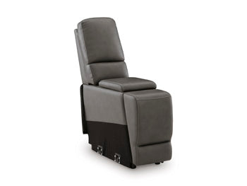 5Z - Pittson Power Reclining Sectional Loveseat with Console - Theo's Factory Direct Mattress & Furniture (Columbus, OH)