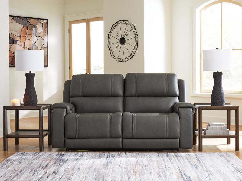 5Z - Pittson Power Reclining Sectional Loveseat - Theo's Factory Direct Mattress & Furniture (Columbus, OH)