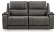 5Z - Pittson Power Reclining Sectional Loveseat - Theo's Factory Direct Mattress & Furniture (Columbus, OH)