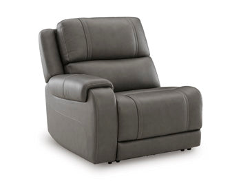5Z - Pittson Power Reclining Sectional Loveseat - Theo's Factory Direct Mattress & Furniture (Columbus, OH)
