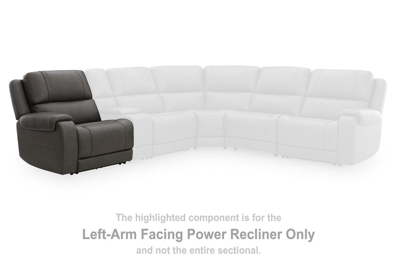 5Z - Pittson Power Reclining Sectional Loveseat - Theo's Factory Direct Mattress & Furniture (Columbus, OH)