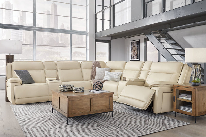 Double Deal Reclining Sectional with 2 Consoles - Theo's Factory Direct Mattress & Furniture (Columbus, OH)