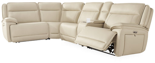 Double Deal Reclining Sectional with Console - Theo's Factory Direct Mattress & Furniture (Columbus, OH)