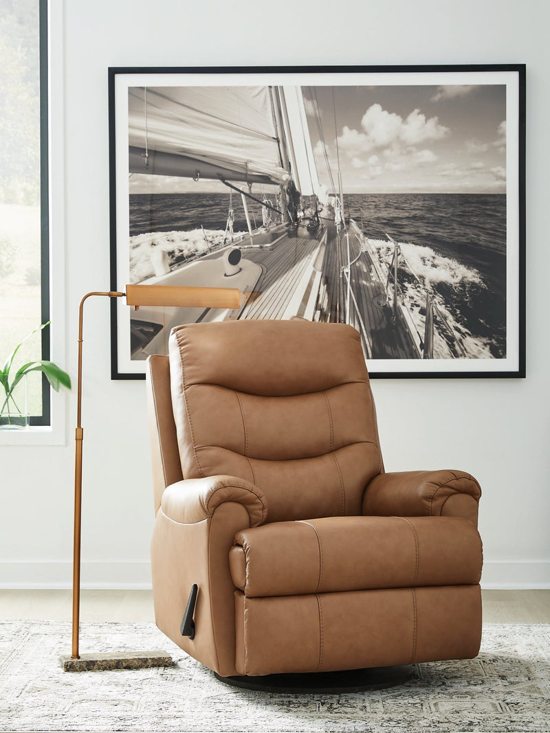 Flynwood Swivel Glider Recliner - Theo's Factory Direct Mattress & Furniture (Columbus, OH)
