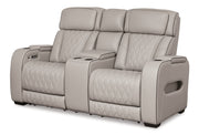 Boyington Power Reclining Loveseat with Console - Theo's Factory Direct Mattress & Furniture (Columbus, OH)